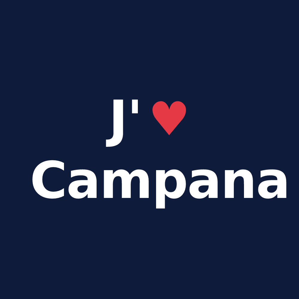 T-shirt personnalisé Campana — design J'aime Campana
