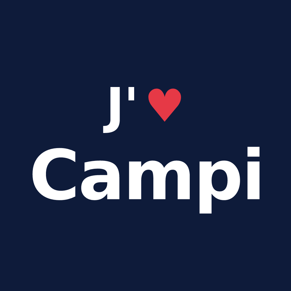 T-shirt personnalisé Campi — design J'aime Campi