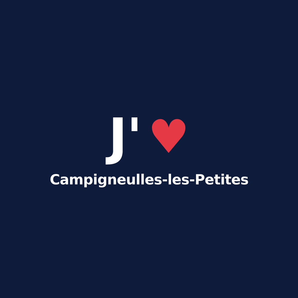 T-shirt personnalisé Campigneulles-les-Petites — design J'aime Campigneulles-les-Petites
