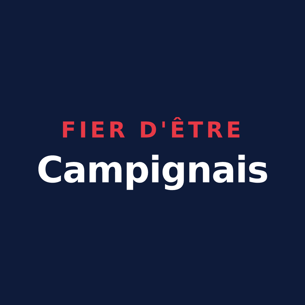 T-shirt « Fier d'être Campignais » — design pour Campigny