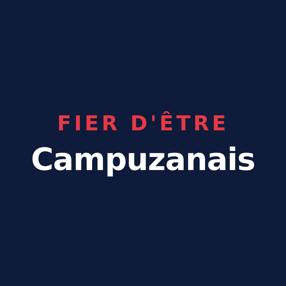 T-shirt « Fier d'être Campuzanais » — design pour Campuzan