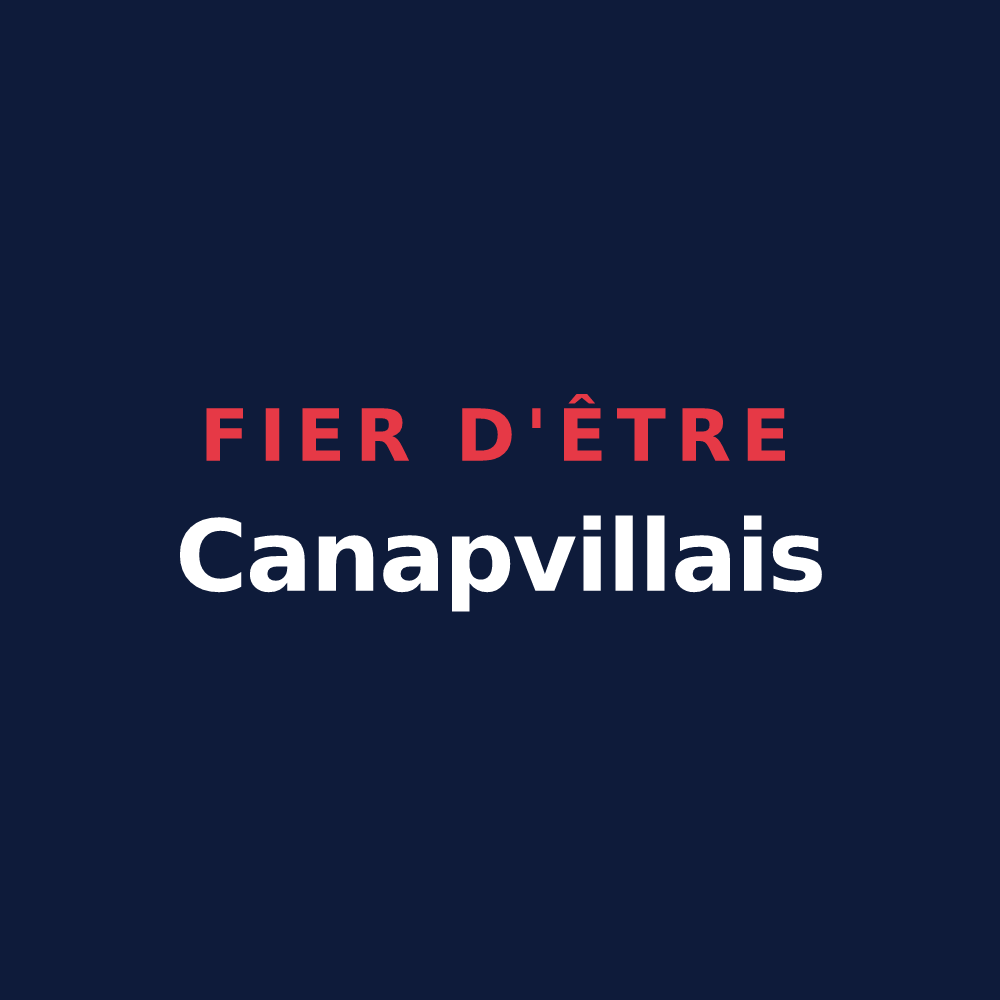 T-shirt « Fier d'être Canapvillais » — design pour Canapville