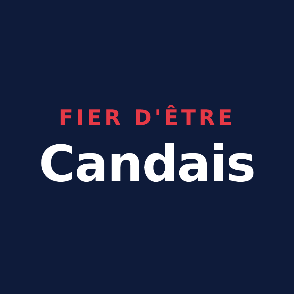 T-shirt « Fier d'être Candais » — design pour Candes-Saint-Martin