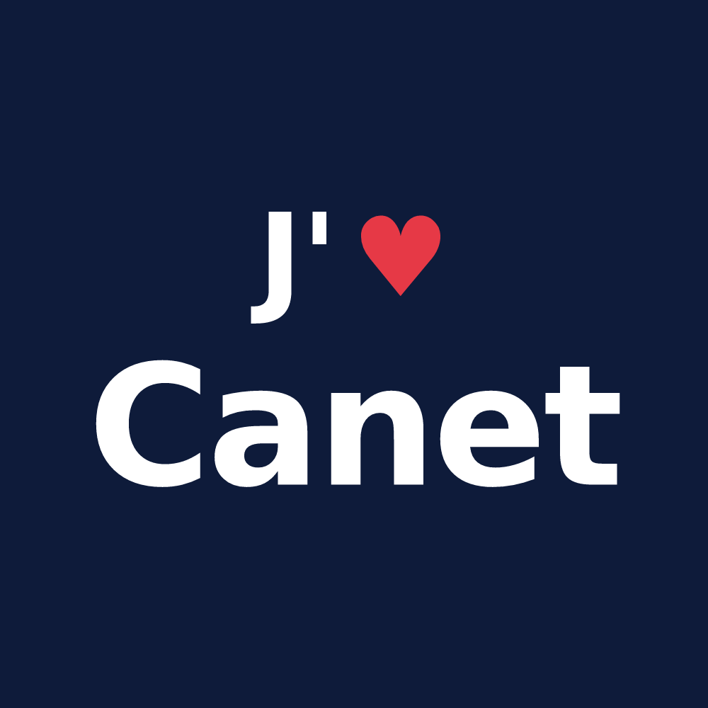 T-shirt personnalisé Canet — design J'aime Canet