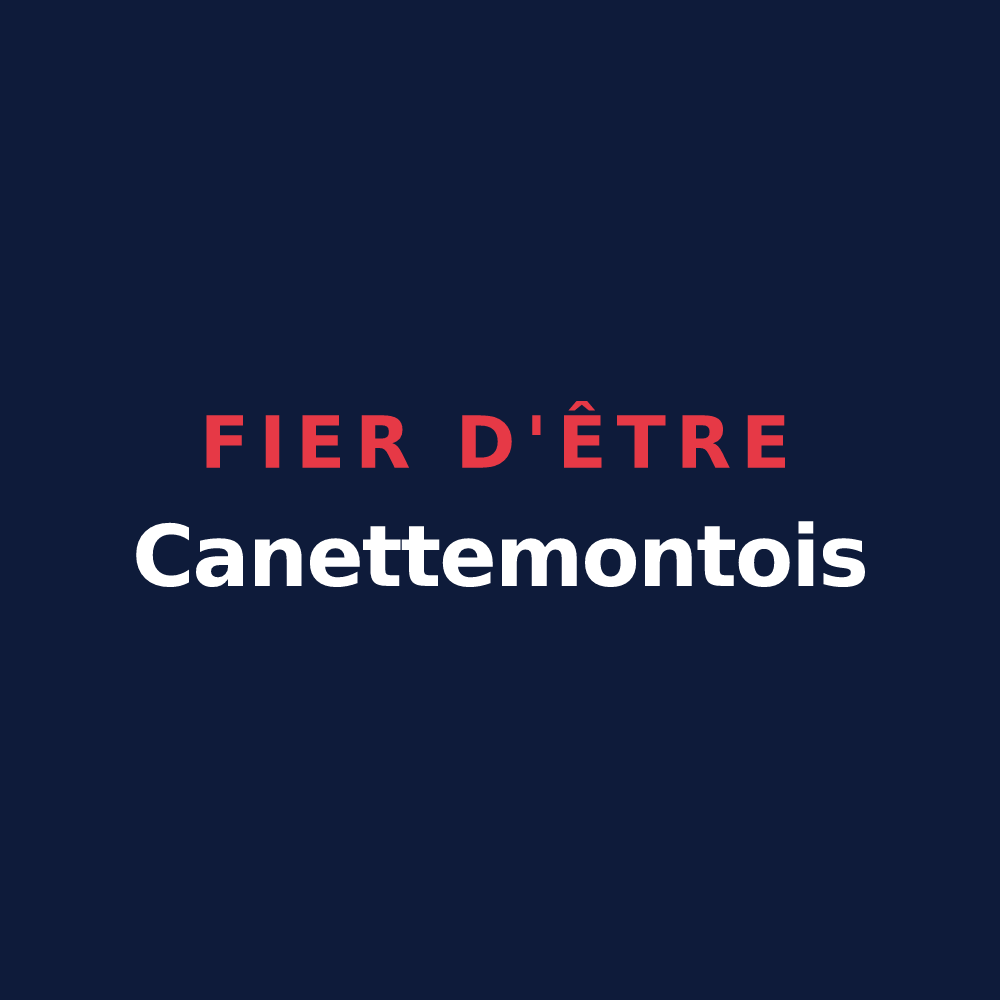T-shirt « Fier d'être Canettemontois » — design pour Canettemont