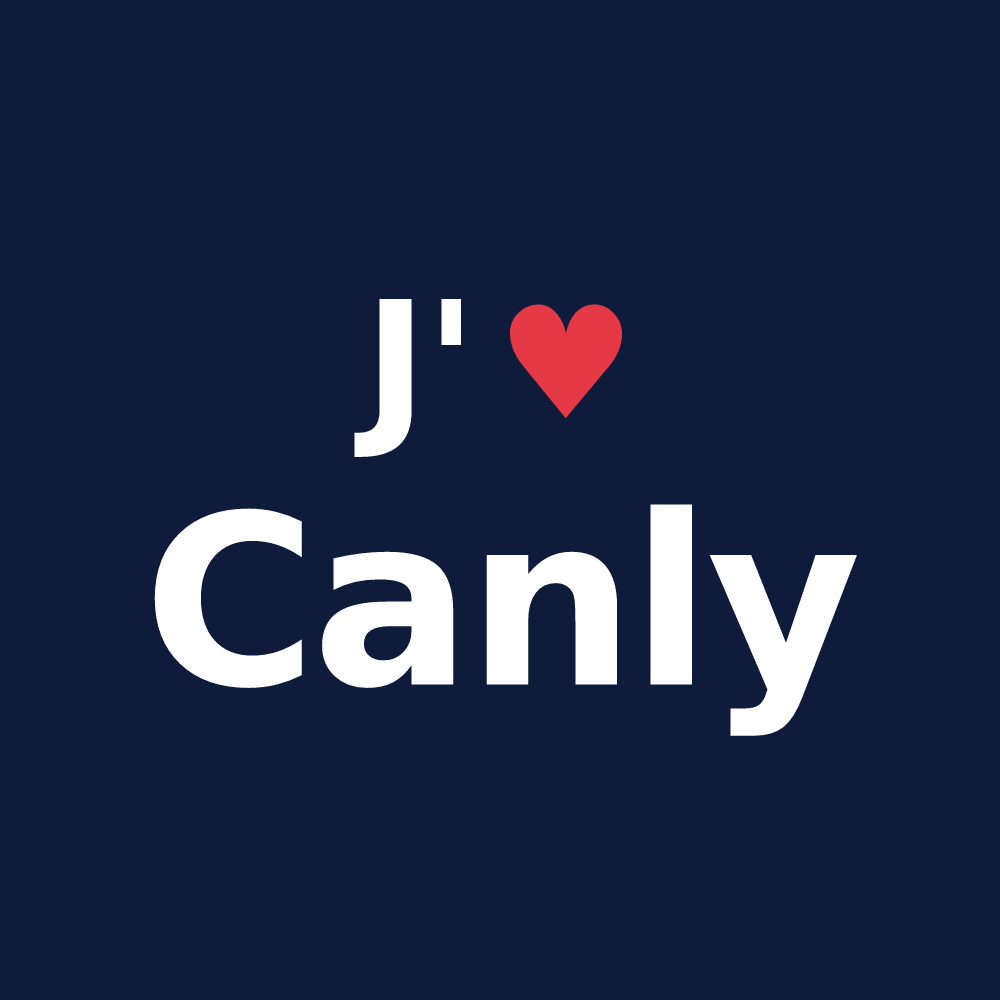 T-shirt personnalisé Canly — design J'aime Canly