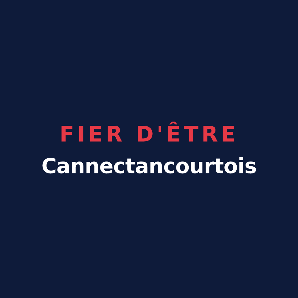 T-shirt « Fier d'être Cannectancourtois » — design pour Cannectancourt