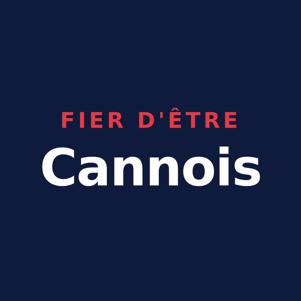 T-shirt « Fier d'être Cannois » — design pour Cannes-Écluse
