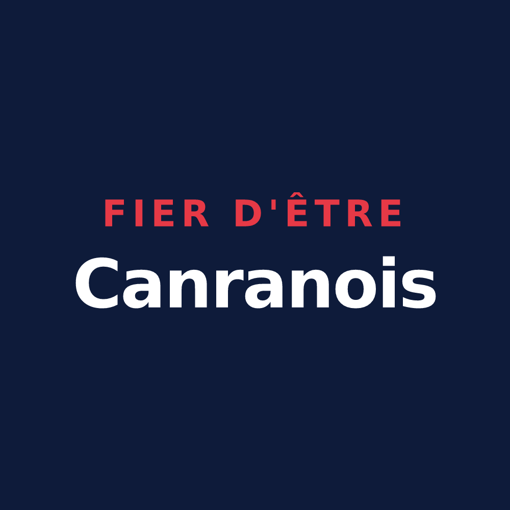 T-shirt « Fier d'être Canranois » — design pour Cannes-et-Clairan