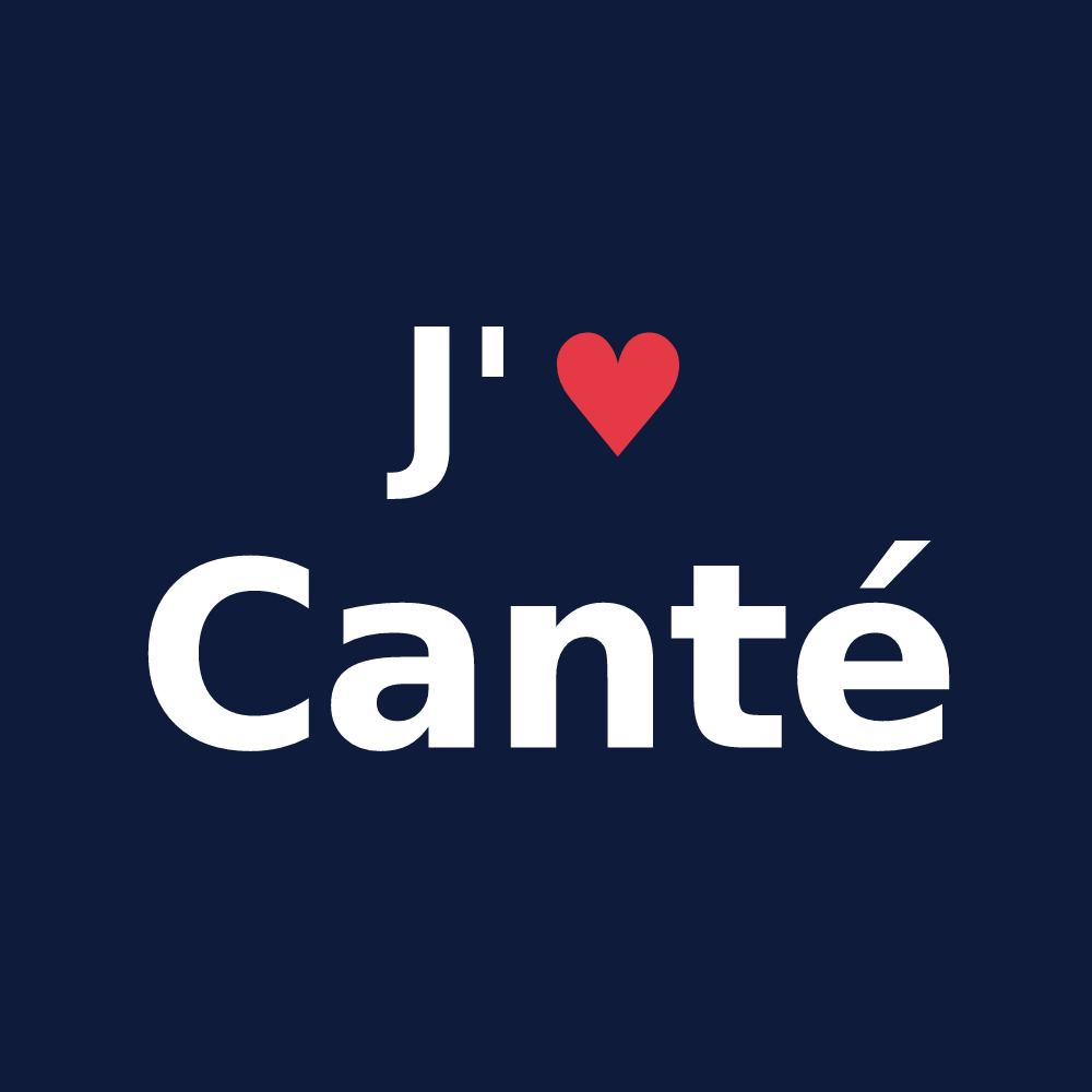 T-shirt personnalisé Canté — design J'aime Canté