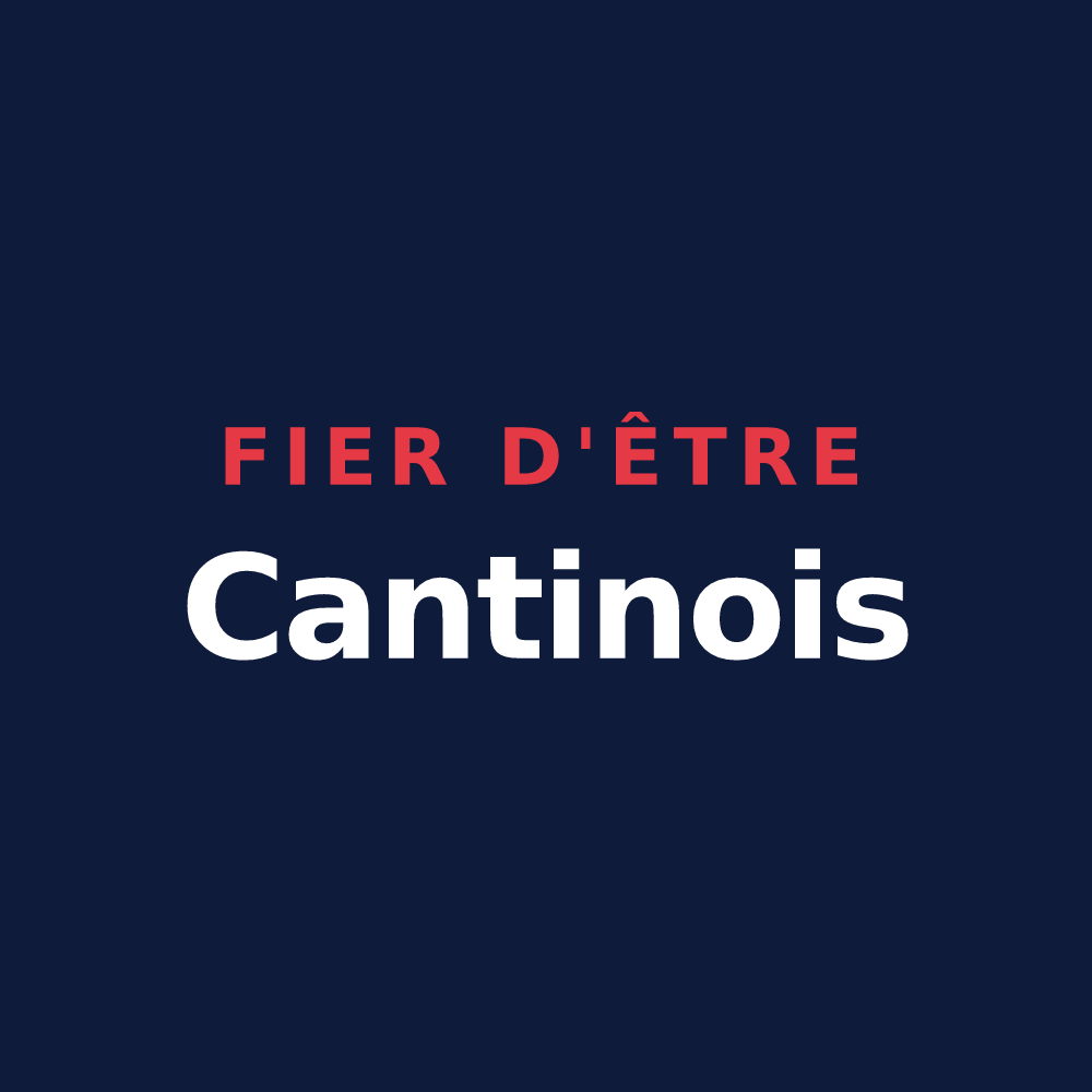 T-shirt « Fier d'être Cantinois » — design pour Cantin