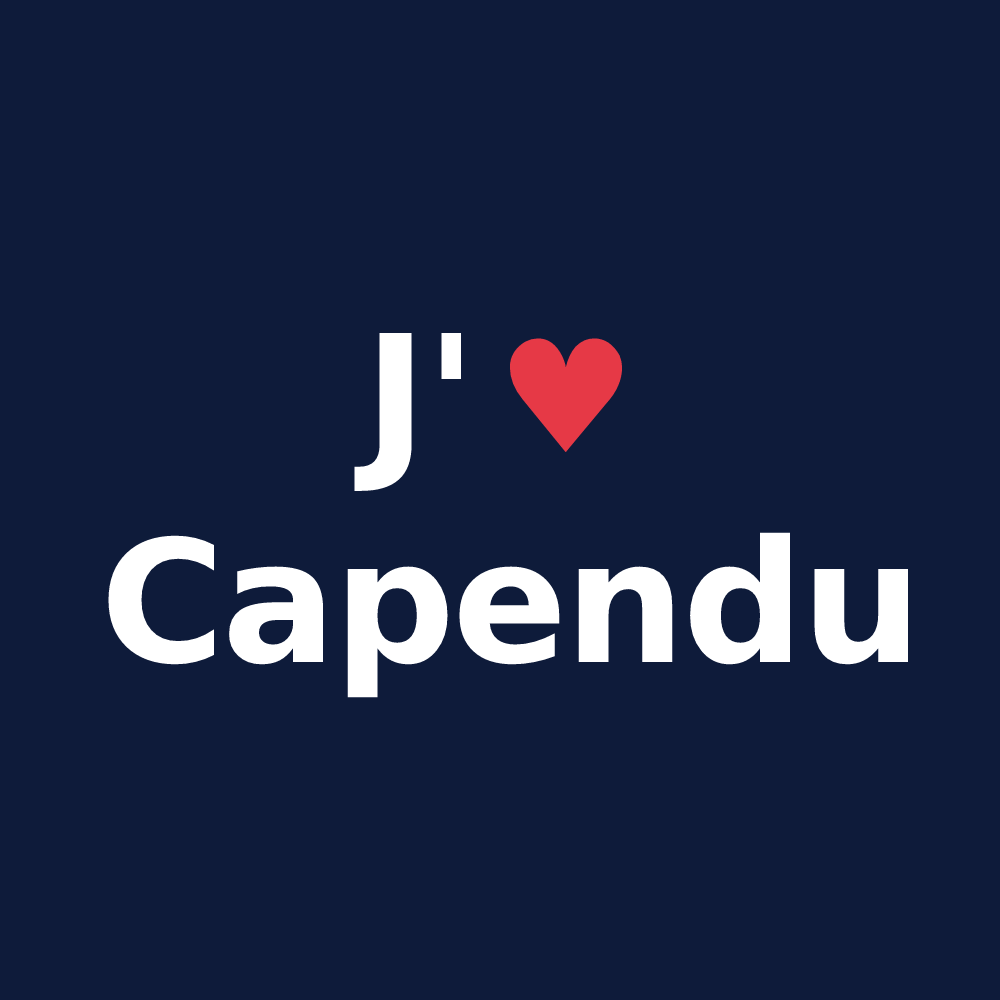 T-shirt personnalisé Capendu — design J'aime Capendu