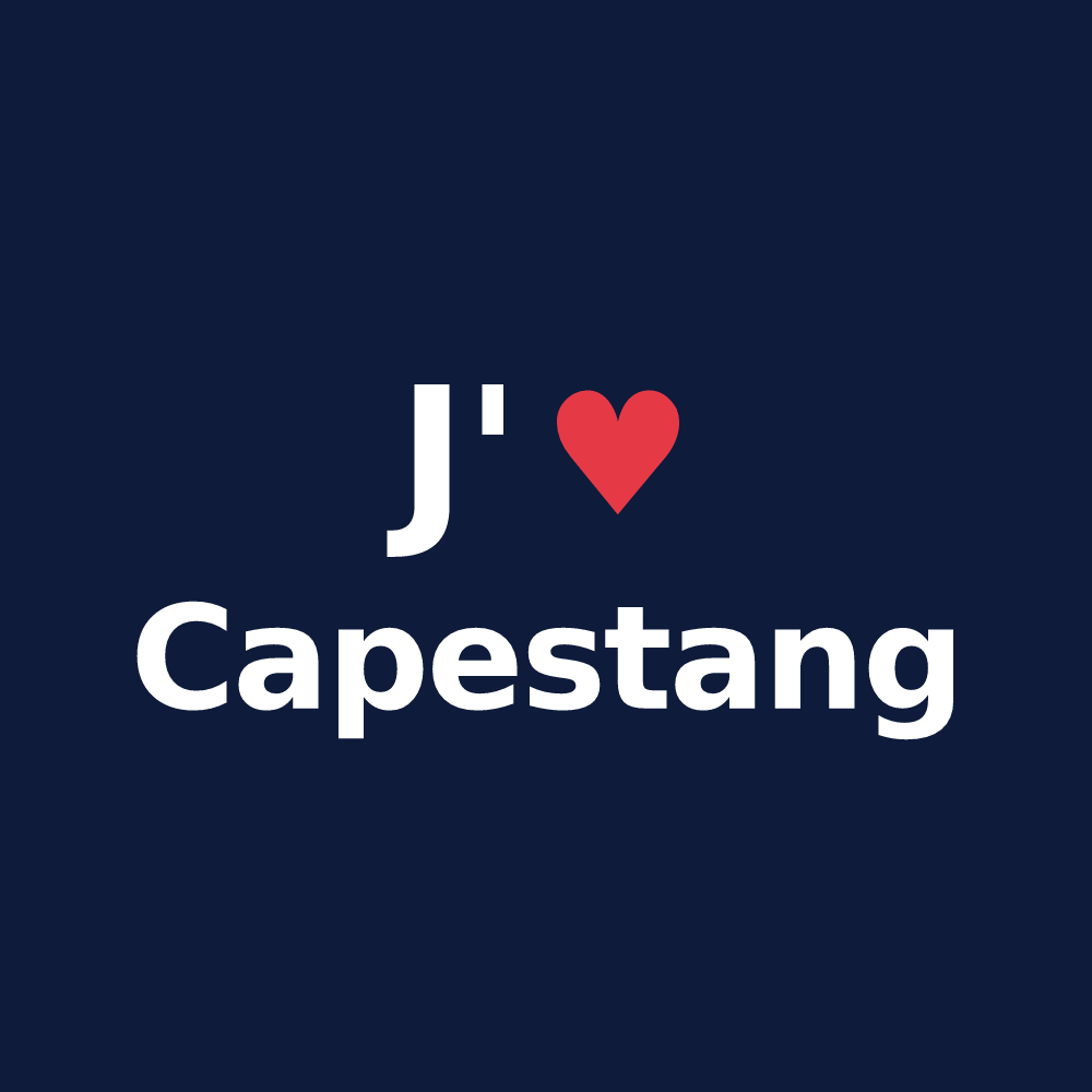 T-shirt personnalisé Capestang — design J'aime Capestang