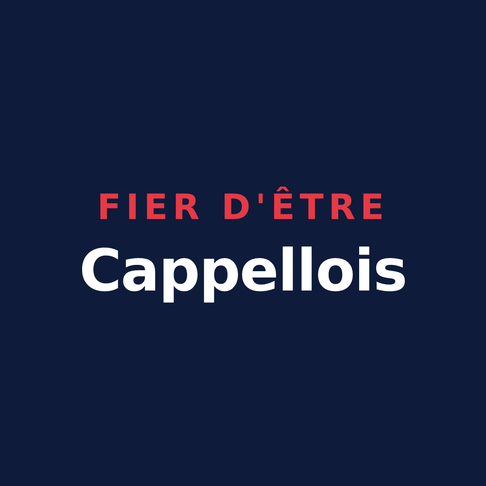 T-shirt « Fier d'être Cappellois » — design pour Cappelle-la-Grande