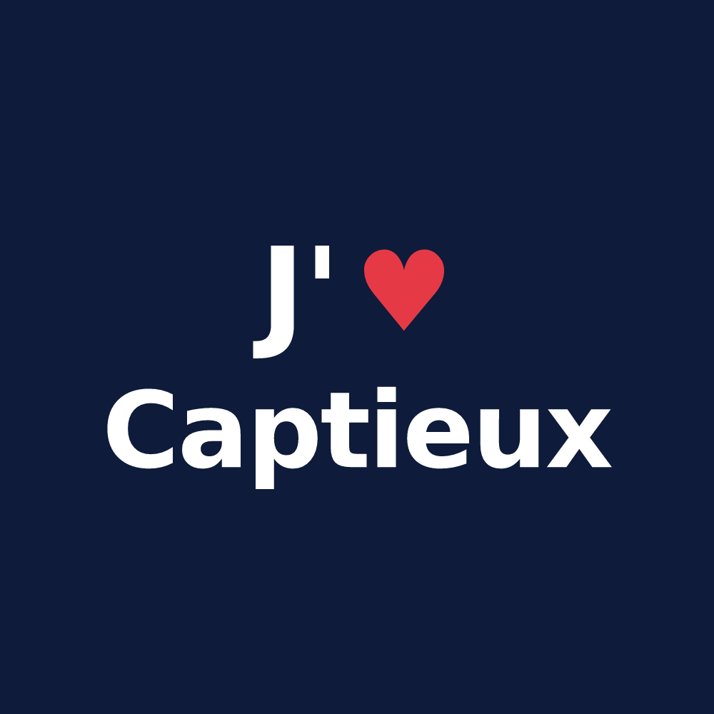 T-shirt personnalisé Captieux — design J'aime Captieux