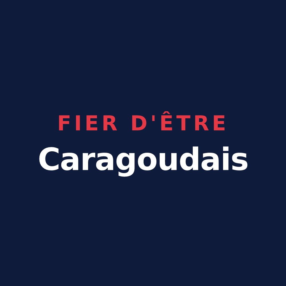 T-shirt « Fier d'être Caragoudais » — design pour Caragoudes