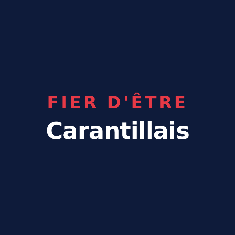 T-shirt « Fier d'être Carantillais » — design pour Carantilly