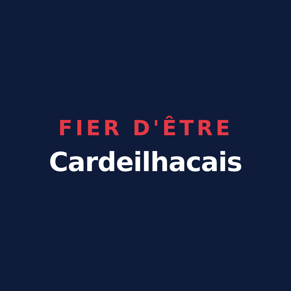 T-shirt « Fier d'être Cardeilhacais » — design pour Cardeilhac