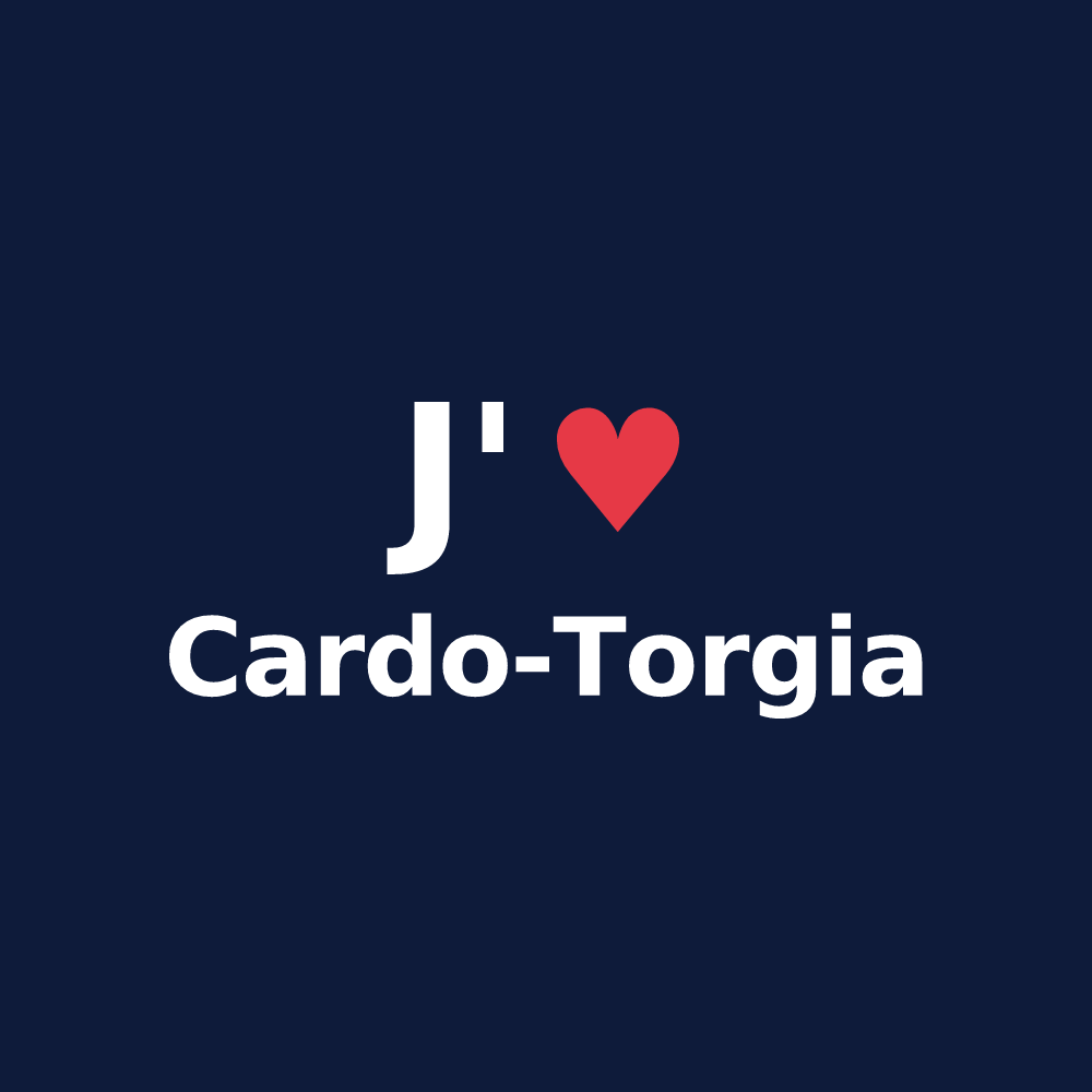 T-shirt personnalisé Cardo-Torgia — design J'aime Cardo-Torgia