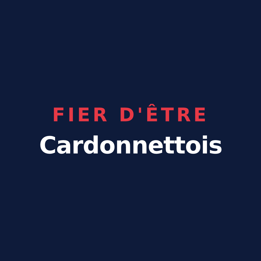 T-shirt « Fier d'être Cardonnettois » — design pour Cardonnette