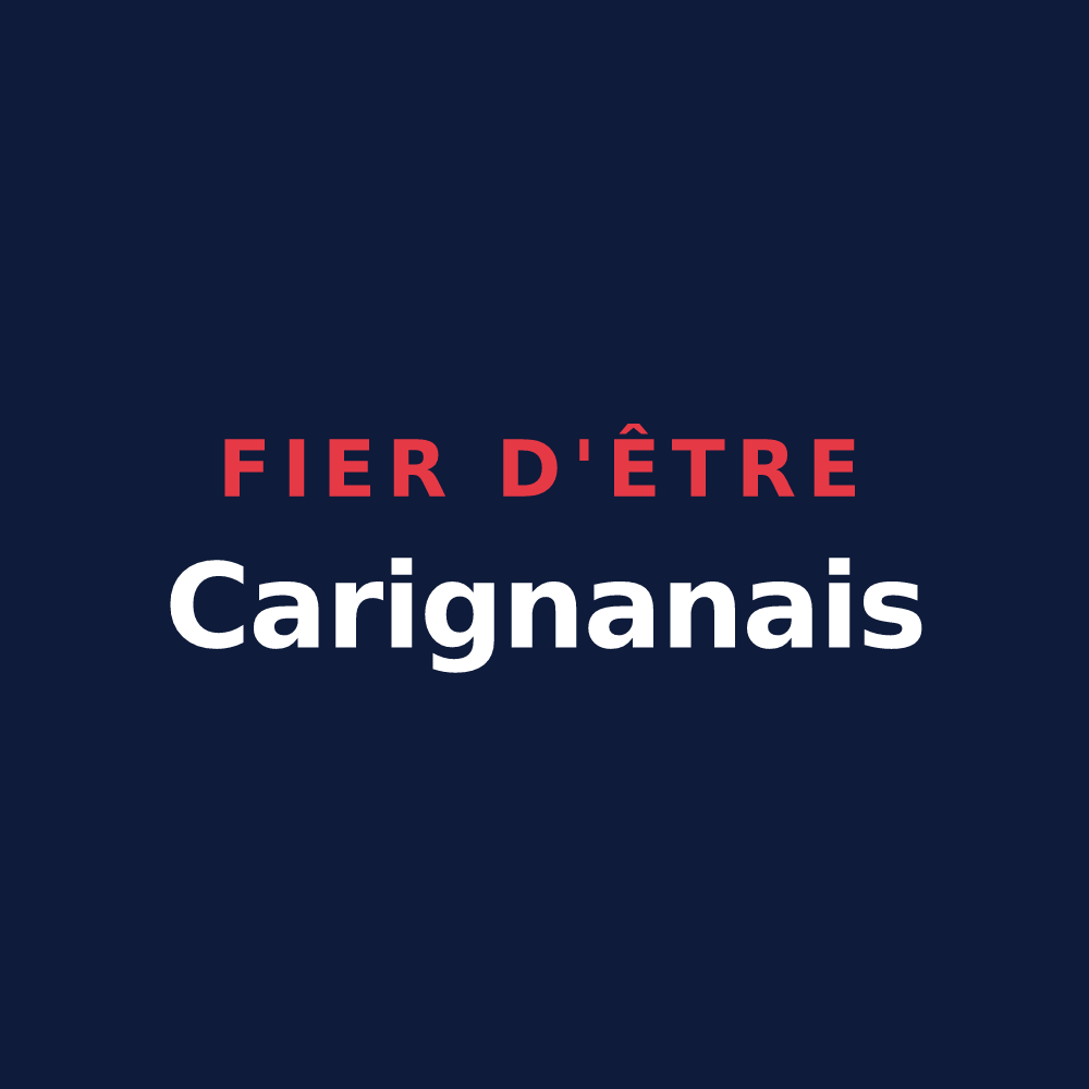 T-shirt « Fier d'être Carignanais » — design pour Carignan-de-Bordeaux