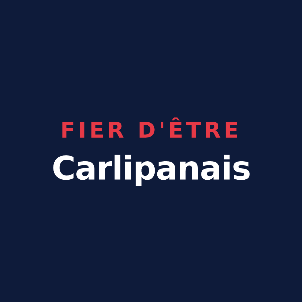 T-shirt « Fier d'être Carlipanais » — design pour Carlipa