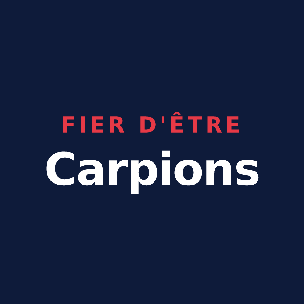T-shirt « Fier d'être Carpions » — design pour Carpiquet