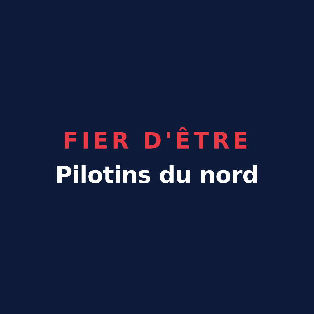 T-shirt « Fier d'être Pilotins du nord » — design pour Case-Pilote