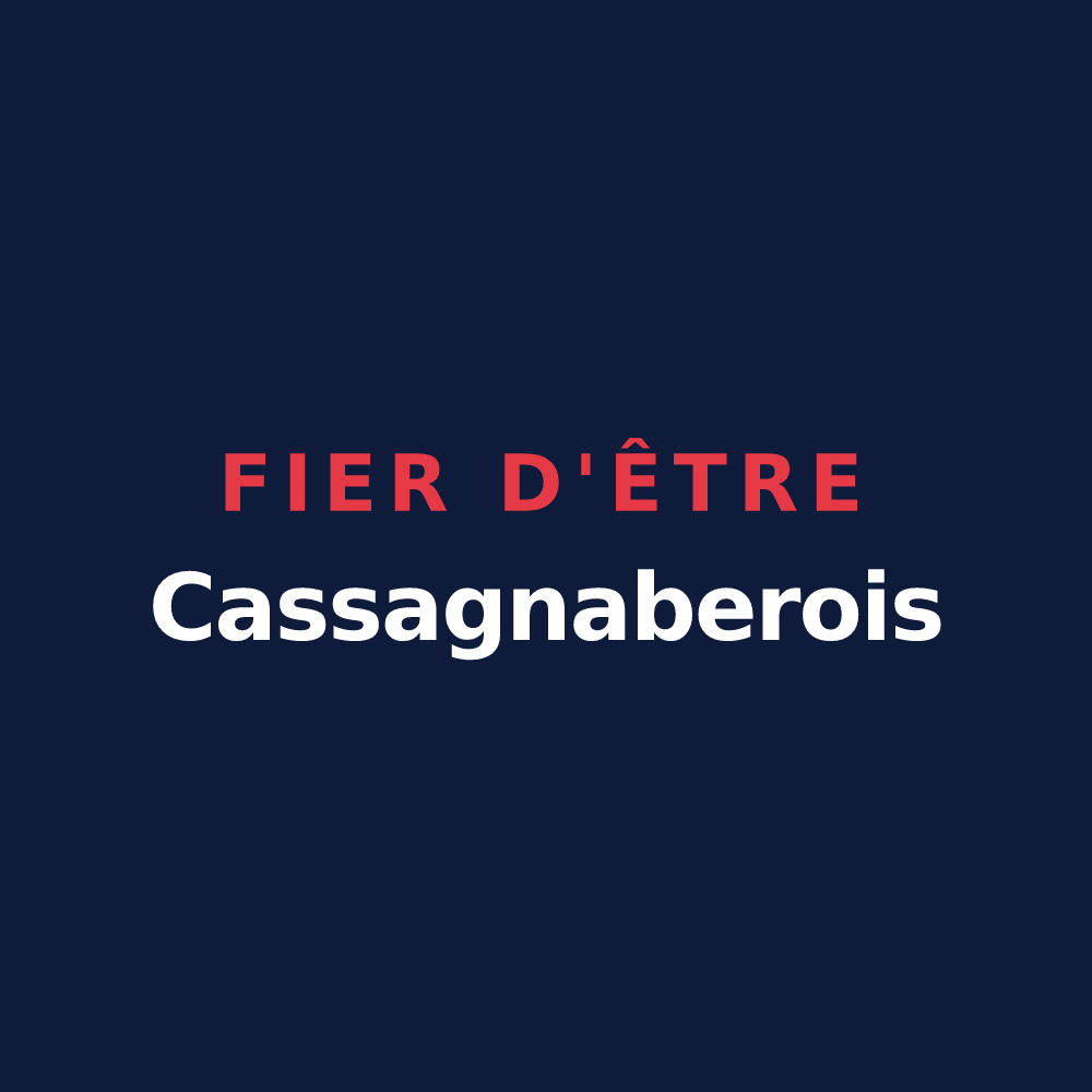 T-shirt « Fier d'être Cassagnaberois » — design pour Cassagnabère-Tournas