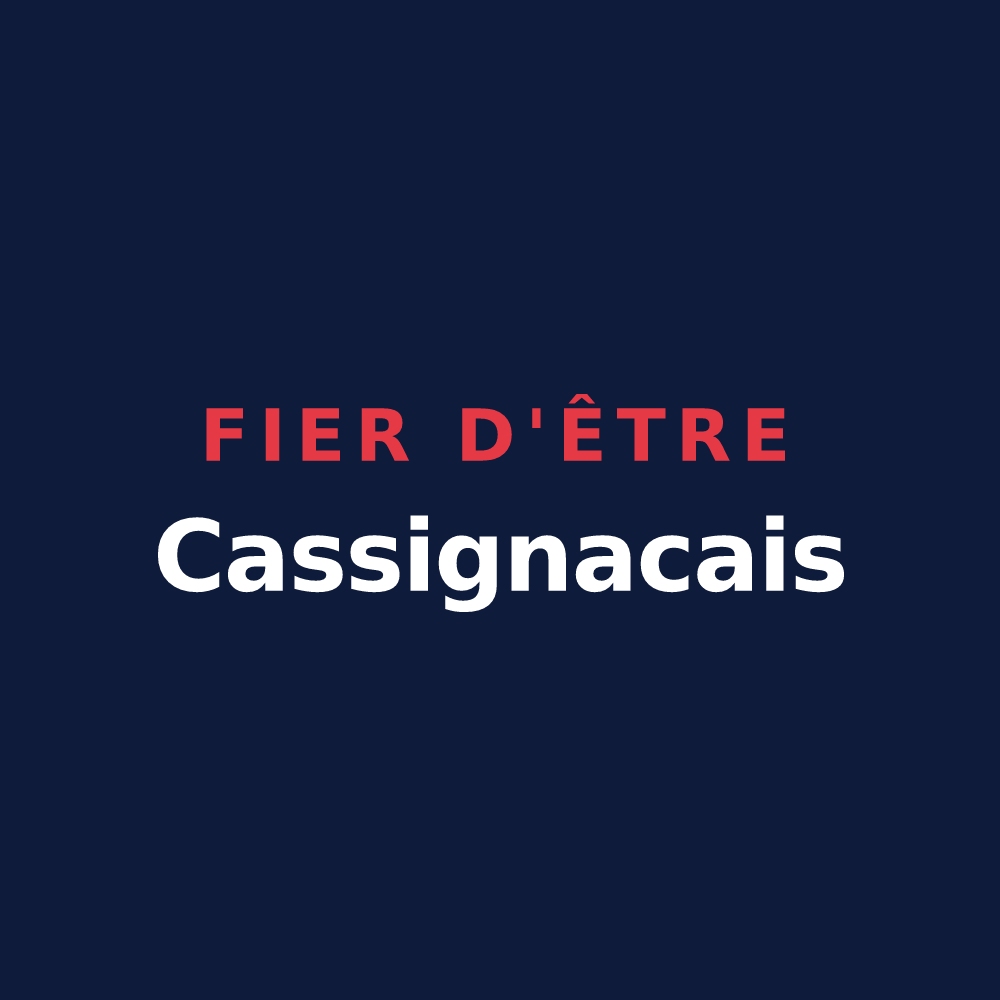 T-shirt « Fier d'être Cassignacais » — design pour Cassignas