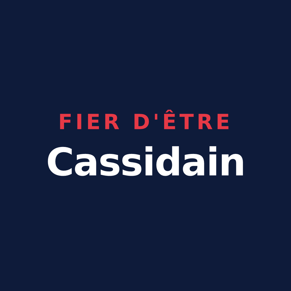 T-shirt « Fier d'être Cassidain » — design pour Cassis