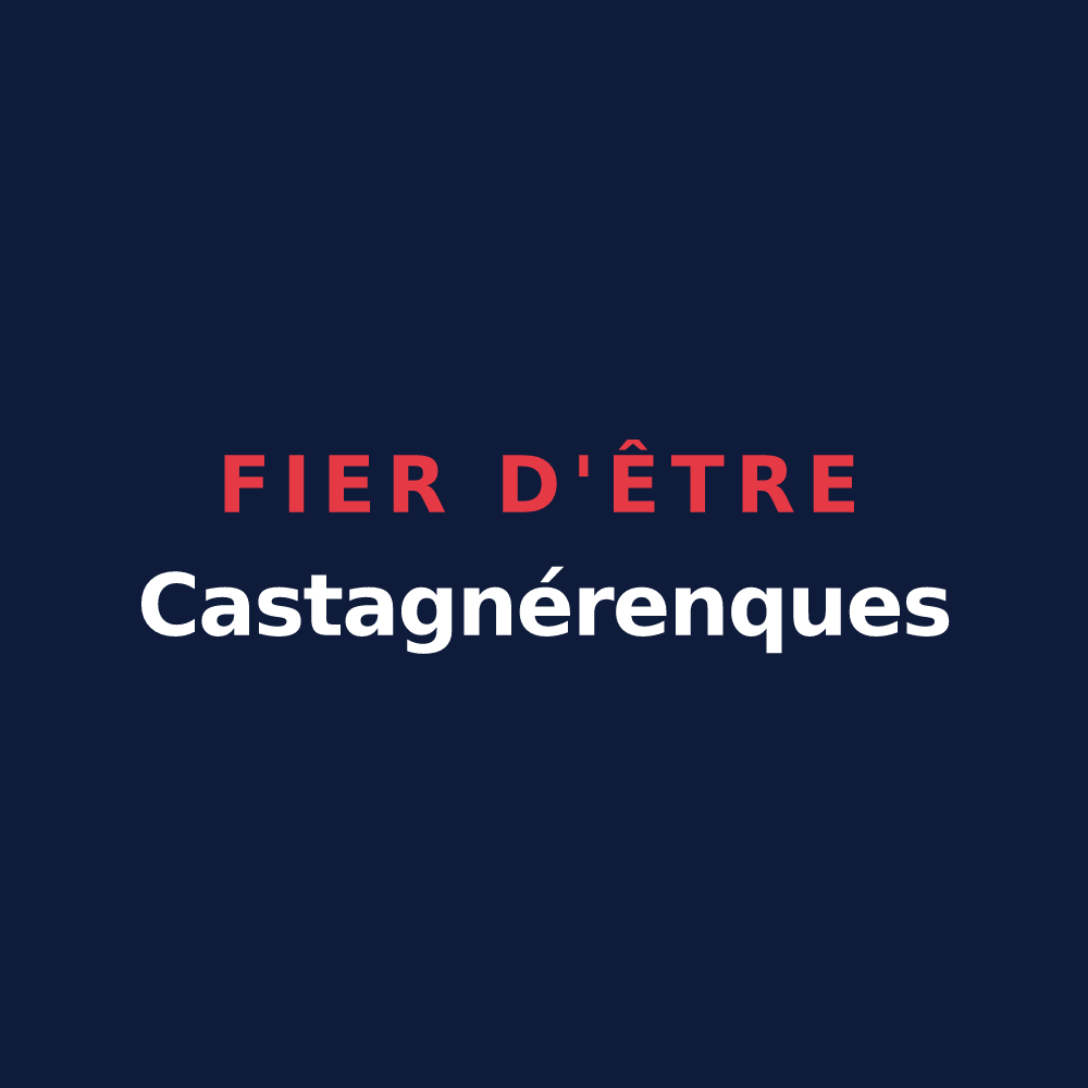 T-shirt « Fier d'être Castagnérenques » — design pour Castagniers