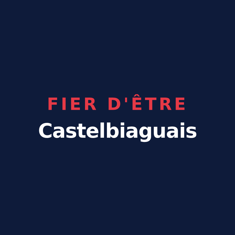 T-shirt « Fier d'être Castelbiaguais » — design pour Castelbiague