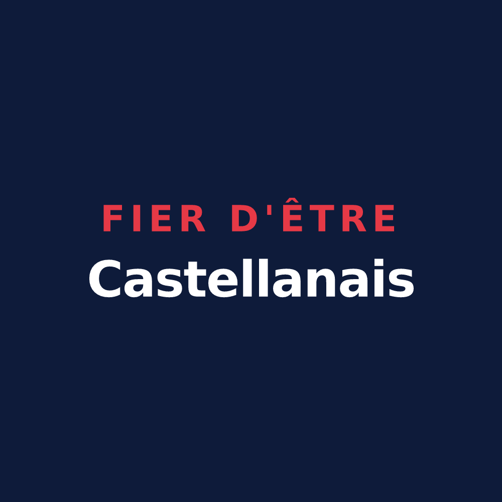T-shirt « Fier d'être Castellanais » — design pour Castellane