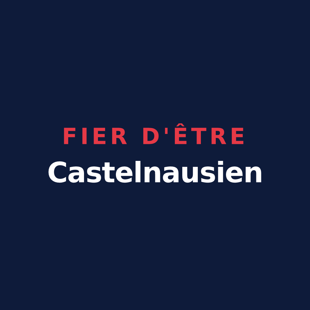 T-shirt « Fier d'être Castelnausien » — design pour Castelnau-Barbarens