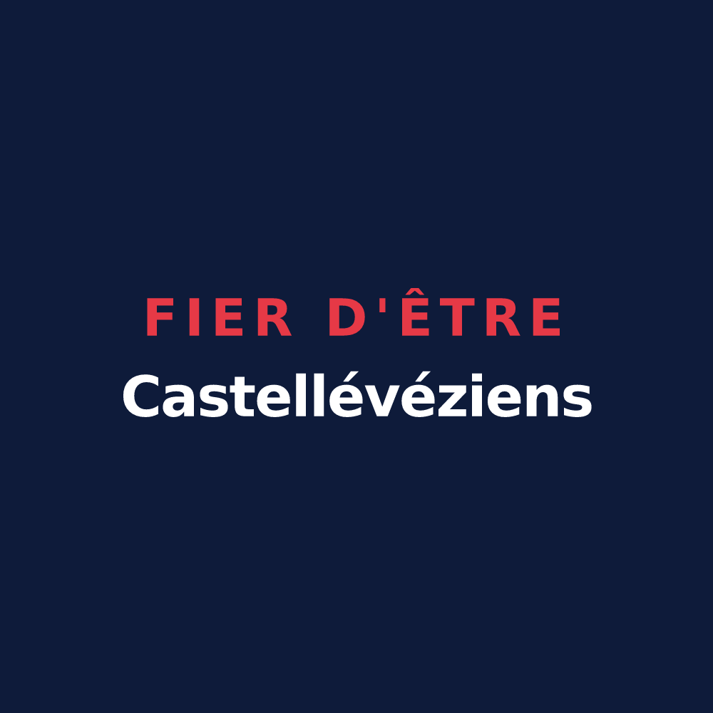 T-shirt « Fier d'être Castellévéziens » — design pour Castelnau-Pégayrols