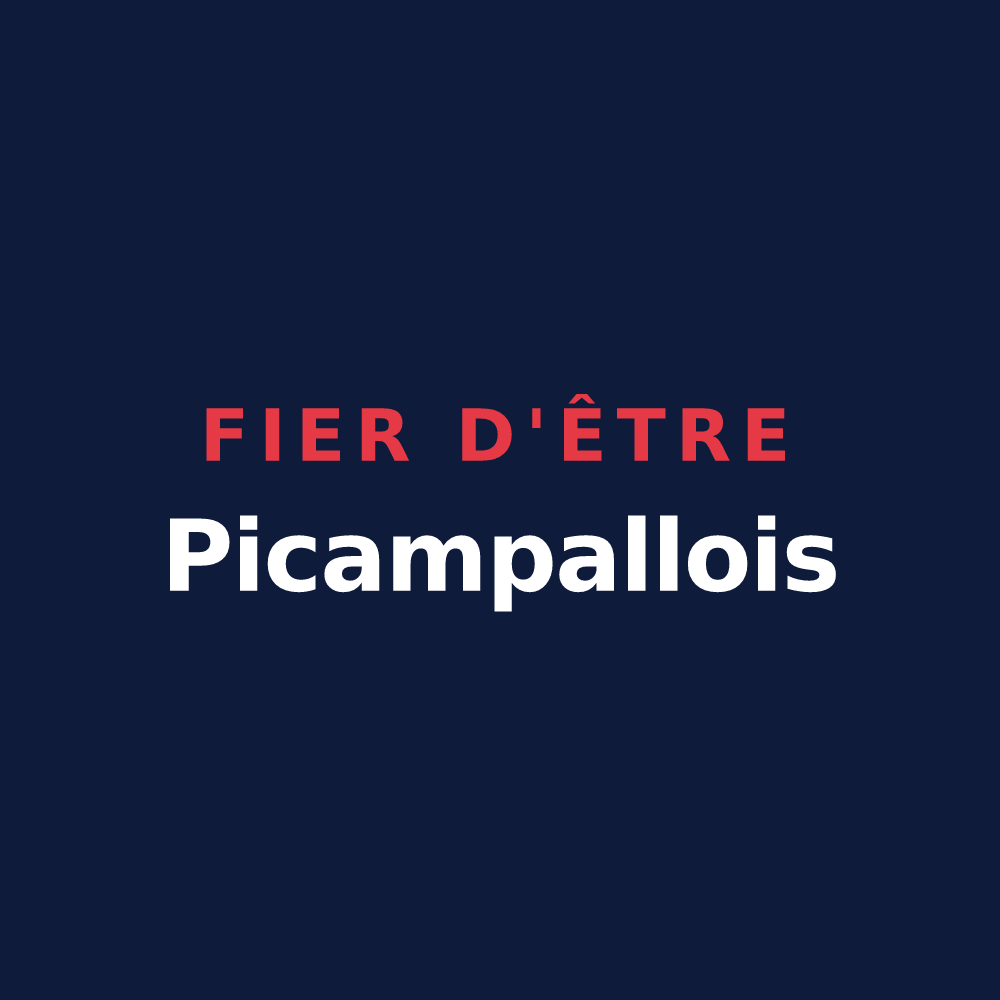 T-shirt « Fier d'être Picampallois » — design pour Castelnau-Picampeau