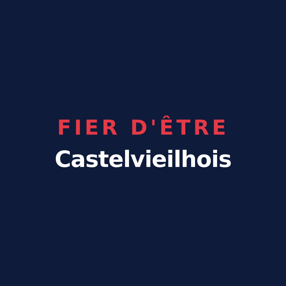 T-shirt « Fier d'être Castelvieilhois » — design pour Castelvieilh