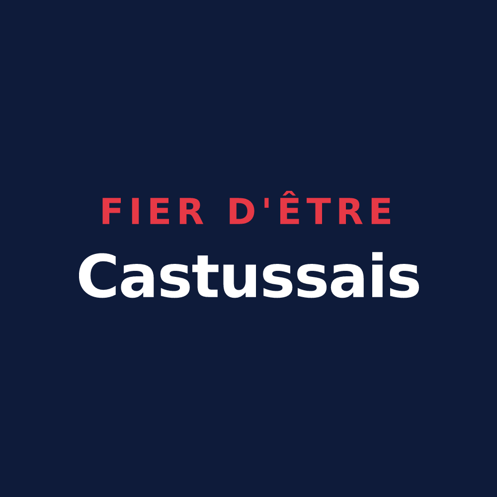 T-shirt « Fier d'être Castussais » — design pour Castéra-Lanusse