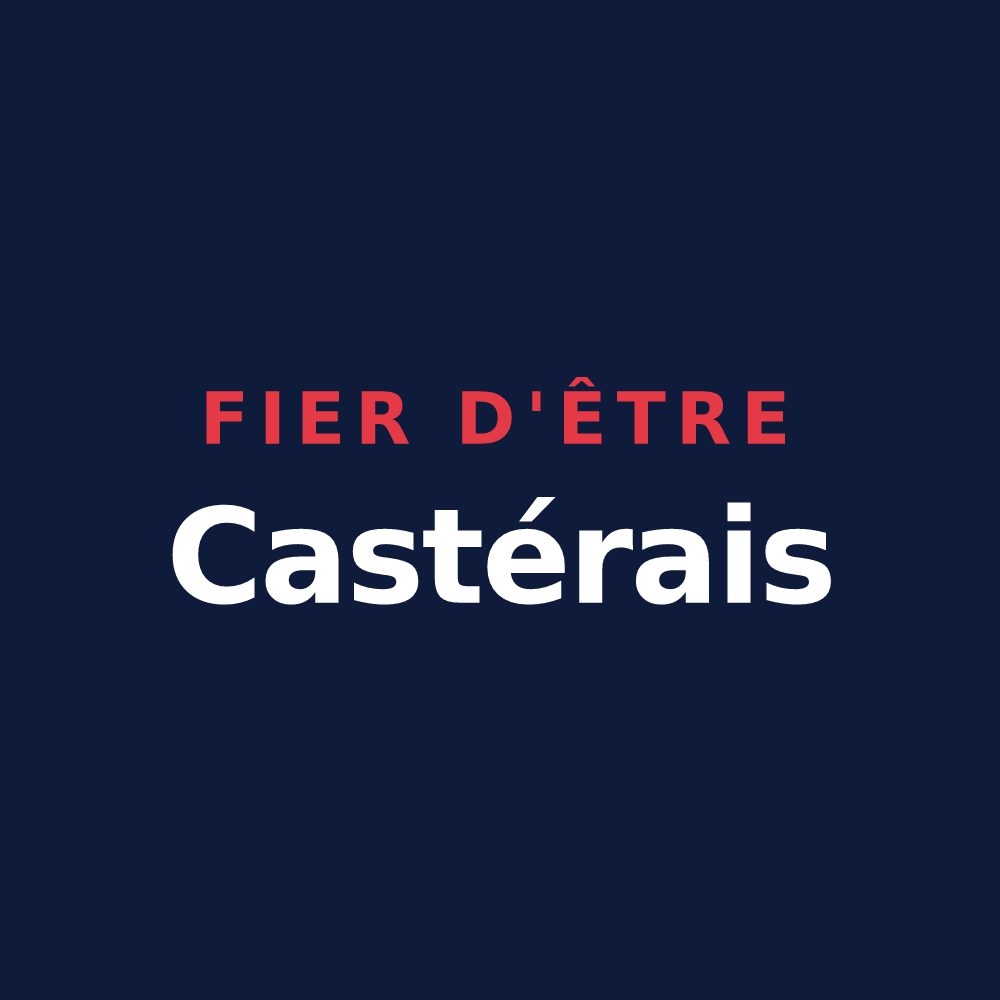 T-shirt « Fier d'être Castérais » — design pour Castéra-Loubix