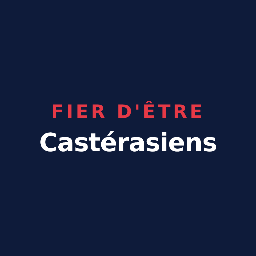 T-shirt « Fier d'être Castérasiens » — design pour Castéras