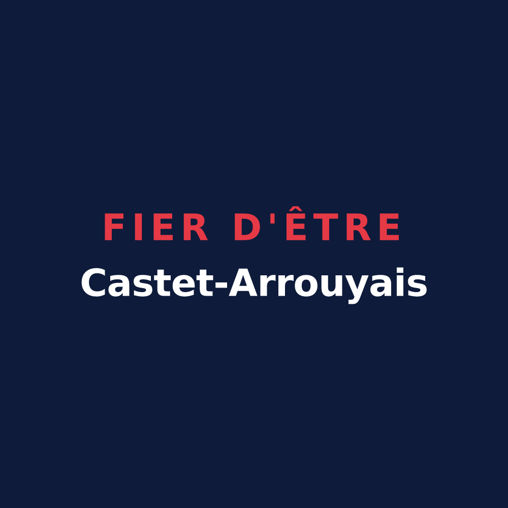 T-shirt « Fier d'être Castet-Arrouyais » — design pour Castet-Arrouy