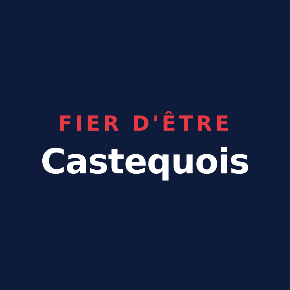 T-shirt « Fier d'être Castequois » — design pour Castex