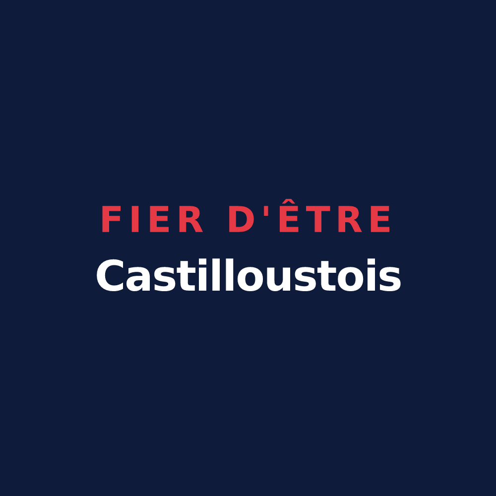 T-shirt « Fier d'être Castilloustois » — design pour Castillon-de-Larboust