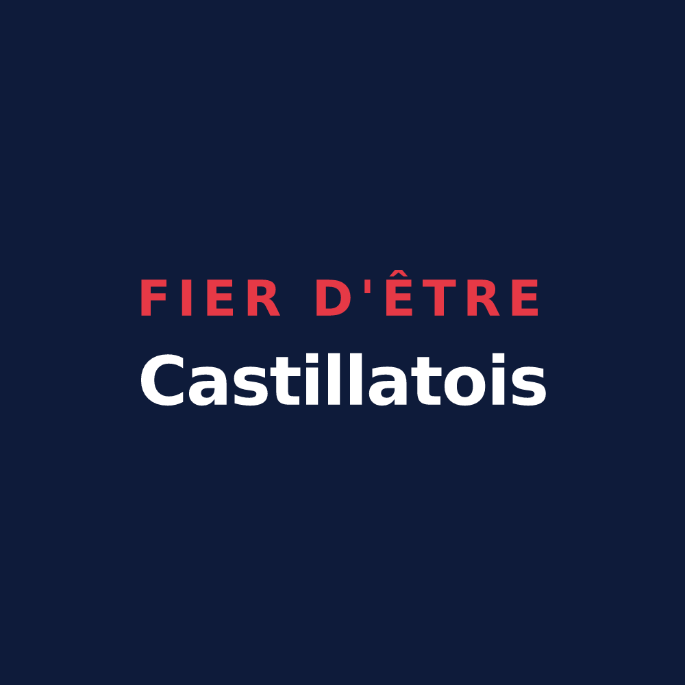 T-shirt « Fier d'être Castillatois » — design pour Castillon-Debats