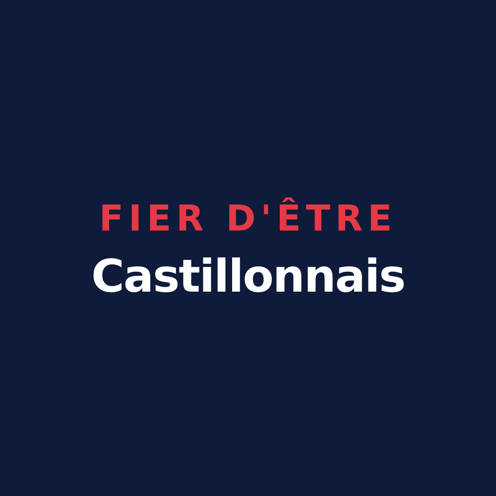 T-shirt « Fier d'être Castillonnais » — design pour Castillon-Savès