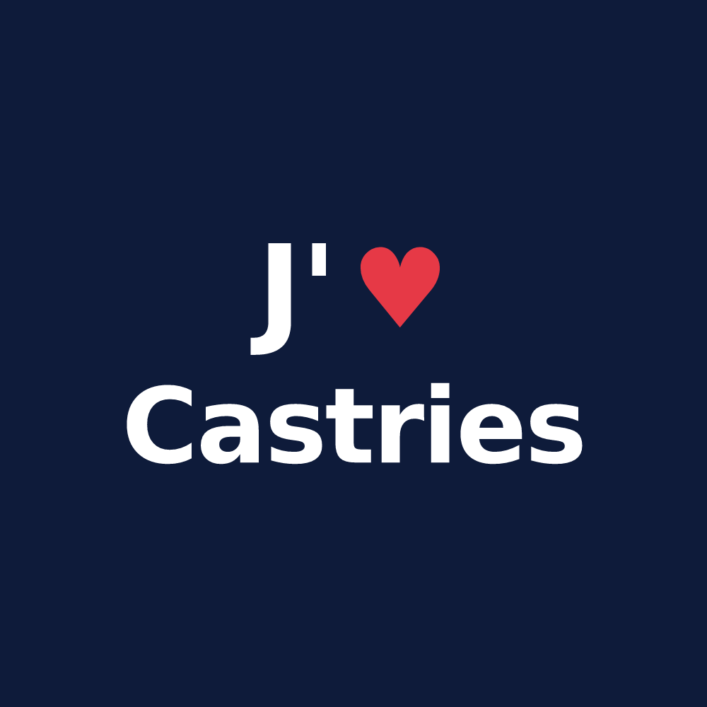 T-shirt personnalisé Castries — design J'aime Castries