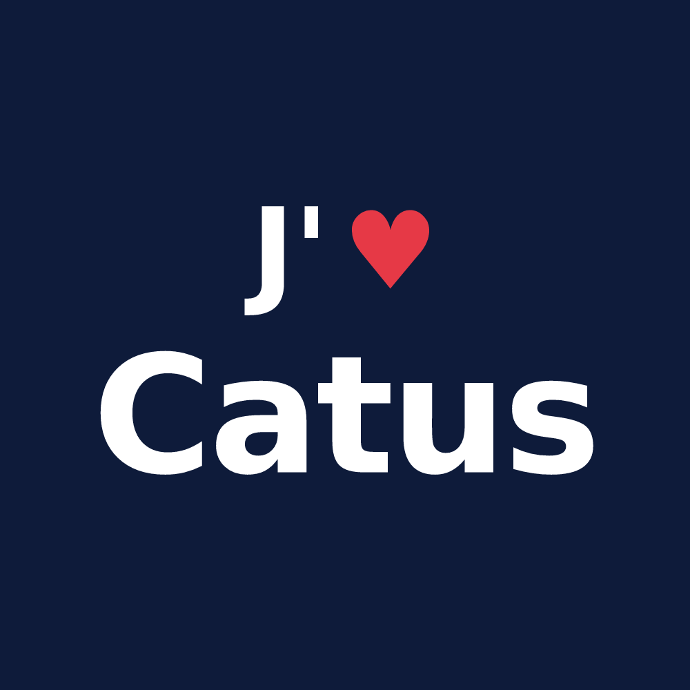 T-shirt personnalisé Catus — design J'aime Catus