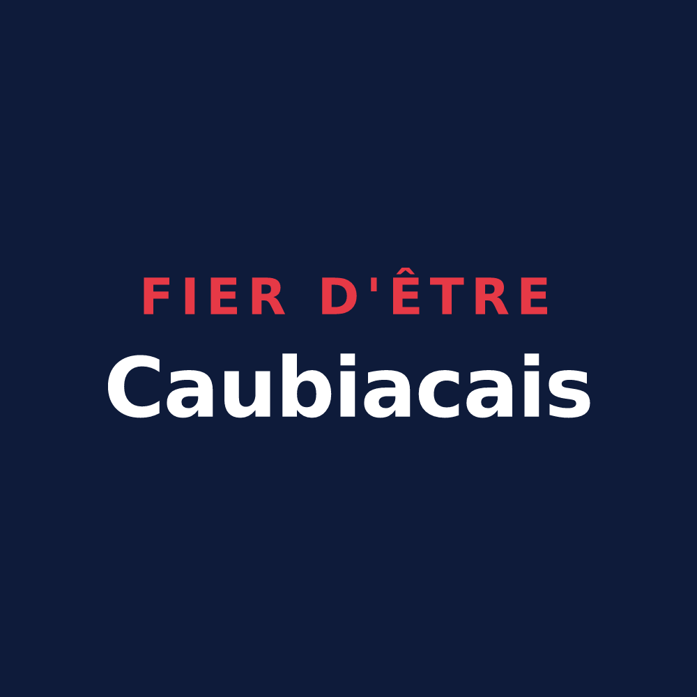 T-shirt « Fier d'être Caubiacais » — design pour Caubiac