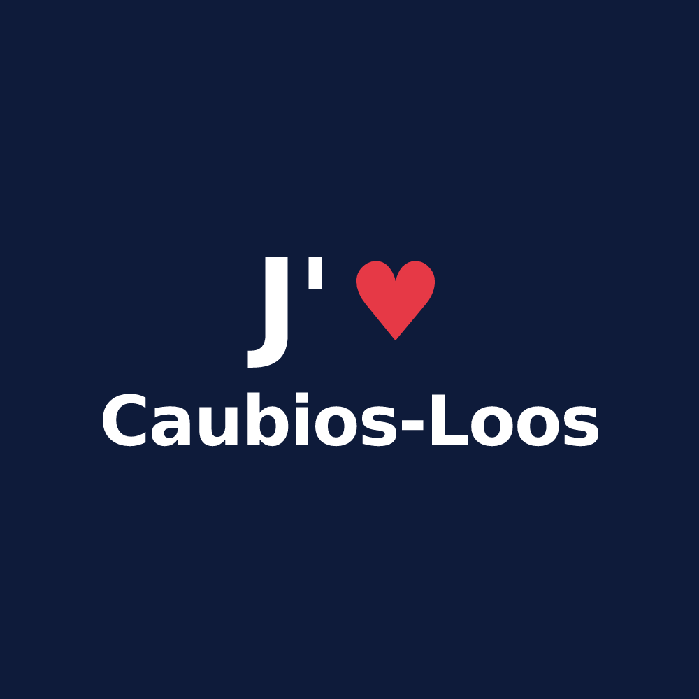 T-shirt personnalisé Caubios-Loos — design J'aime Caubios-Loos